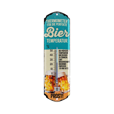LANOLU Thermometer BIER Temperatur 8x28cm
