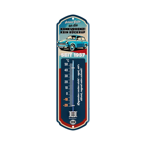 LANOLU Thermometer Trabant 8x28cm