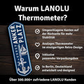 LANOLU Thermometer Ankerplatz blau weiss 8x28cm