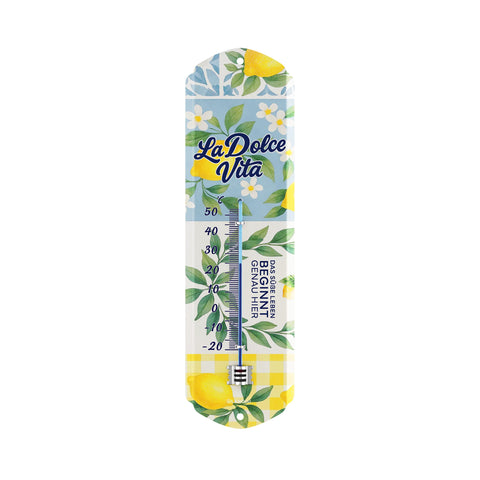 LANOLU Thermometer La Dolce Vita 8x28cm