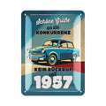 LANOLU Retro Blechschild Trabant Konkurrenz 15x20cm