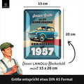 LANOLU Retro Blechschild Trabant Konkurrenz 15x20cm