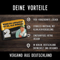 LANOLU Blechschild Wenn du anpackst, ist es, als würden 2 loslassen! 15x20cm