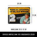LANOLU Blechschild Wenn du anpackst, ist es, als würden 2 loslassen! 15x20cm