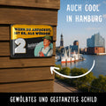 LANOLU Blechschild Wenn du anpackst, ist es, als würden 2 loslassen! 15x20cm