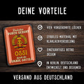 LANOLU Retro Blechschild Ossi durch die Gnade Gottes 15x20cm