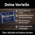 LANOLU Blechschild Biergarten 15x20cm