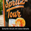 LANOLU Blechschild Wir sind auf Spritz Tour 15x20cm