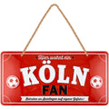 LANOLU Kordelschild Hier wohnt ein KÖLN Fan 16x32cm