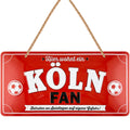 LANOLU Kordelschild Hier wohnt ein KÖLN Fan 16x32cm