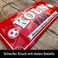 LANOLU Kordelschild Hier wohnt ein KÖLN Fan 16x32cm
