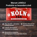 LANOLU Kordelschild Hier wohnt ein KÖLN Fan 16x32cm