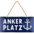 LANOLU Kordelschild Ankerplatz 16x32cm