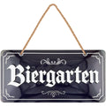 LANOLU Kordelschild Biergarten 16x32cm