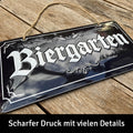 LANOLU Kordelschild Biergarten 16x32cm