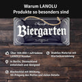 LANOLU Kordelschild Biergarten 16x32cm