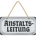 LANOLU Kordelschild Anstaltsleitung 16x32cm