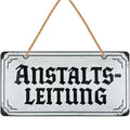 LANOLU Kordelschild Anstaltsleitung 16x32cm