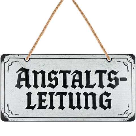 LANOLU Kordelschild Anstaltsleitung 16x32cm