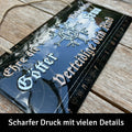 LANOLU Kordelschild Ehre die Götter Liebe deine Frau verteidige dein Kind 16x32cm