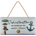 LANOLU Kordelschild Schietwetter 16x32cm