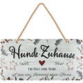 LANOLU Kordelschild Hunde-Zuhause 16x32cm
