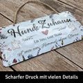 LANOLU Kordelschild Hunde-Zuhause 16x32cm