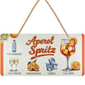 LANOLU Kordelschild APEROL SPRITZ mit detuschspr. Rezept 16x32cm