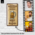 LANOLU Blechschild Männer - Gefühle - Durst 16x32cm