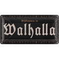 LANOLU Blechschild Walhalla 16x32cm