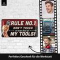 LANOLU Blechschild My Tools My Rules 16x32cm