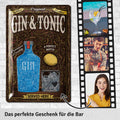 LANOLU Blechschild Gin Tonic Served Here 20x30cm