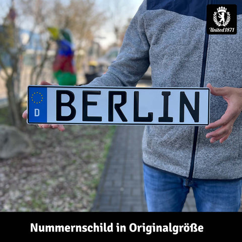 LANOLU BERLIN Nummernschild 52x11 cm