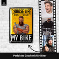LANOLU Blechschild Choose Life Bike 20x30cm