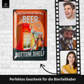 LANOLU Blechschild Beer Bottom Fridge 20x30cm