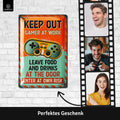 LANOLU Blechschild Keep Out Gamer 20x30cm