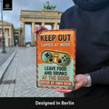 LANOLU Blechschild Keep Out Gamer 20x30cm