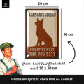LANOLU Blechschild Gate Closed Dog 20x30cm