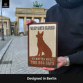 LANOLU Blechschild Gate Closed Dog 20x30cm