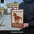 LANOLU Blechschild Gate Closed Horse 20x30cm