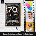 LANOLU Blechschild 70 Jahre Legende 20x30cm