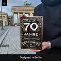 LANOLU Blechschild 70 Jahre Legende 20x30cm