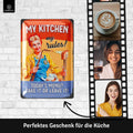 LANOLU Blechschild My Kitchen Rules 20x30cm