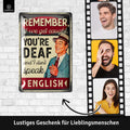 LANOLU Blechschild Remember English 20x30cm