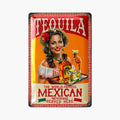 LANOLU Blechschild Tequila Woman 20x30cm