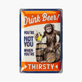LANOLU Blechschild Drink Beer Monkey 20x30cm