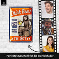 LANOLU Blechschild Drink Beer Monkey 20x30cm