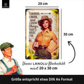 LANOLU Blechschild i Garden and know Things 20x30cm