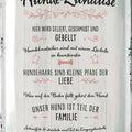 LANOLU Blechschild Hunderegeln Zuhause 20x30cm