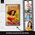 LANOLU Blechschild Tacos 20x30cm